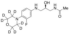 N-[(2R)-3-[[3-Fluoro-4-(4-morpholinyl)phenyl]amino]-2-hydroxypropyl]acetamide-d8