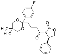 (4R)-3-[4-[2-(4-Fluorophenyl)-5,5-dimethyl-1,3-dioxan-2-yl]-1-oxobutyl]-4-phenyl-2-oxazoli