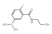 4-Fluoro-3-(2-hydroxyethylcarbamoyl)phenylboronic acid