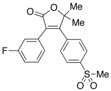 3-(3-Fluorophenyl)-5,5-dimethyl-4-[4-(methylsulfonyl)phenyl]-2(5H)-furanone