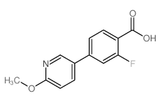 2-Fluoro-4-(6-methoxypyridin-3-yl)benzoic acid