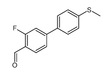 2-Fluoro-4-[4-(methylsulfanyl)phenyl]benzaldehyde