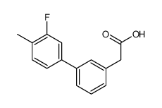 [3-(3-Fluoro-4-methylphenyl)phenyl]acetic acid