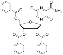 6-Fluoro-3,4-dihydro-3-oxo-4-(2,3,5-tri-O-benzoyl-&beta;-D-ribofuranosyl)-2-pyrazineca