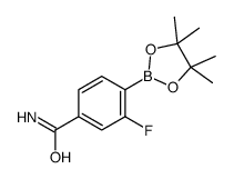 3-Fluoro-4-(tetramethyl-1,3,2-dioxaborolan-2-yl)benzamide