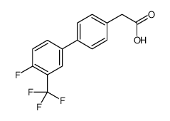 {4-[4-Fluoro-3-(trifluoromethyl)phenyl]phenyl}acetic acid