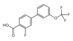 2-Fluoro-4-(3-trifluoromethoxyphenyl)benzoic acid