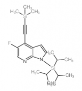 5-Fluoro-1-(triisopropylsilyl)-4-((trimethylsilyl) ethynyl)-1h-pyrrolo[2,3-b]pyridine