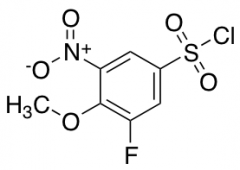 3-Fluoro-4-methoxy-5-nitrobenzene-1-sulfonyl Chloride