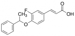 3-[3-Fluoro-4-(1-phenylethoxy)phenyl]prop-2-enoic Acid