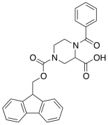 4-(((9H-Fluoren-9-yl)methyl9H-fluoren-9-yl)methoxy)carbonyl)-1-benzoylpiperazine-2-carboxy