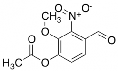 4-Formyl-2-methoxy-3-nitrophenyl acetate