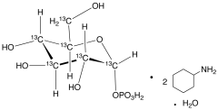 &alpha;-D-Glucopyranose-13C6 1-(Dihydrogen phosphate) Cyclohexanamine Monohydrate