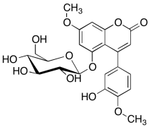 5-(&beta;-D-Glucopyranosyloxy)-4-(3-hydroxy-4-methoxyphenyl)-7-methoxy-2H-1-benzopyran