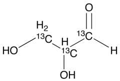 DL-Glyceraldehyde-1,2,3-13C3 (Aqueous Solution)