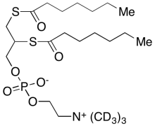 rac-12-bis(Heptanoylthio)glycerophosphocholine-D9