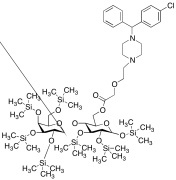 Hexatrimethylsilyl D-Lactose-6-[1-((4-chlorophenyl)(phenyl)methyl)-4-(2-methoxyethyl)piper