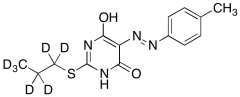 6-Hydroxy-5-[(1E)-2-(4-methylphenyl)diazenyl]-2-(propylthio)-4(3H)-pyrimidinone-d7