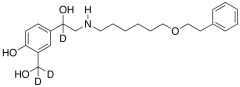 4-Hydroxy-&alpha;1-[[[6-(2-phenylethoxy)hexyl]amino]methyl]-1,3-benzenedimethanol-d3