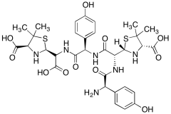 (2R)-(2R)-2-(4-Hydroxyphenyl)glycyl-(2R)-2-[(2S,4S)-4-carboxy-5,5-dimethyl-2-thiazolidinyl