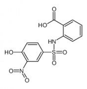 2-[(4-Hydroxy-3-nitrobenzene)sulfonamido]benzoic acid