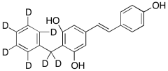 5-[(1E)-2-(4-Hydroxyphenyl)ethenyl]-2-(phenylmethyl)-1,3-benzenediol-d7