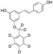 3-[(1E)-2-(4-Hydroxyphenyl)ethenyl]-5-(phenylmethoxy)-phenol-d7