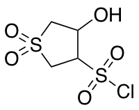 4-Hydroxy-1,1-dioxo-1lambda6-thiolane-3-sulfonyl Chloride