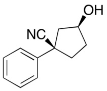 (1R,3S)-3-Hydroxy-1-phenylcyclopentanecarbonitrile