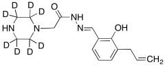 1-Piperazineacetic Acid 2-[[2-Hydroxy-3-(2-propen-1-yl)phenyl]methylene]hydrazide-d8