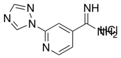 2-(1H-1,2,4-triazol-1-yl)pyridine-4-carboximidamide hydrochloride