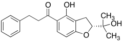 (R)-1-(4-Hydroxy-2-(2-hydroxypropan-2-yl)-2,3-dihydrobenzofuran-5-yl)-3-phenylpropan-1-one
