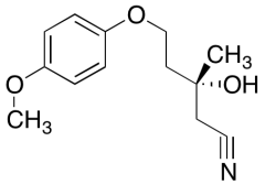 (R)-4-Hydroxy-6-(4-methoxyphenoxy)-4-methylhexanenitrile