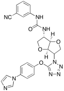 1-[(3S,3AR,6S,6aR)-6-[5-(4-Imidazol-1-ylphenoxy)tetrazol-1-yl]-2,3,3a,5,6,6a-hexahydrofuro