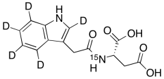 N-[2-(Indol-3-yl-2,4,5,6,7-d5)acetyl]-L-aspartic-15N Acid