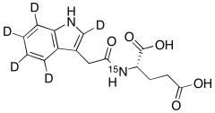 N-[2-(Indol-3-yl-2,4,5,6,7-d5)acetyl]-L-glutamic-15N Acid