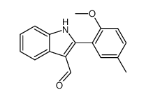 1H-Indole-3-carboxaldehyde, 2-(2-methoxy-5-methylphenyl)-
