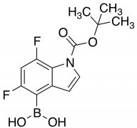 1-(1,1-Dimethylethyl) 4-Borono-5,7-difluoro-1H-Indole-1-carboxylate