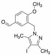 3-[(4-Iodo-3,5-dimethyl-1H-pyrazol-1-yl)methyl]-4-methoxybenzaldehyde