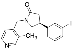 (4S)-4-(3-Iodophenyl)-1-[(3-methyl-4-pyridinyl)methyl]-2-pyrrolidinone