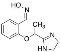 N-({2-[1-(4,5-Dihydro-1H-imidazol-2-yl)ethoxy]phenyl}methylidene)hydroxylamine