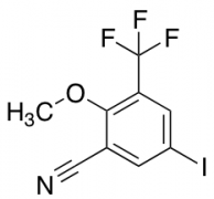 5-Iodo-2-methoxy-3-(trifluoromethyl)benzonitrile