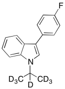 1-Isopropyl-3-(4-fluorophenyl)indole-d7