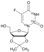 2&rsquo;,3&rsquo;-O-Isopropylidene-5-fluorouridine-13C,15N2