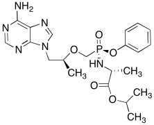 (R)-Isopropyl-2-(((R)-((((S)-1-(6-amino-9H-purin-9yl)propan-2-yl)oxy)methyl(phenoxy)phosph