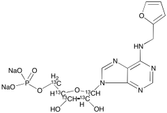 Kinetin Riboside-5'-monophosphate-13C5 Disodium Salt