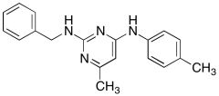 6-​methyl-​N4-​(4-​methylphenyl)​-​N2-​(phenylmethyl)​-2,​4-​Pyrimidine