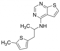 N-[1-(5-methylthiophen-2-yl)propan-2-yl]thieno[2,3-d]pyrimidin-4-amine