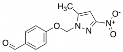 4-[(5-Methyl-3-nitro-1H-pyrazol-1-yl)methoxy]benzaldehyde