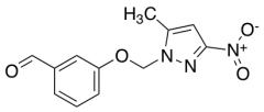 3-[(5-Methyl-3-nitro-1H-pyrazol-1-yl)methoxy]benzaldehyde